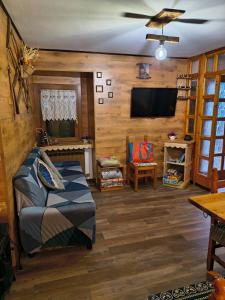 TV a/nebo společenská místnost v ubytování Casa Cardillo