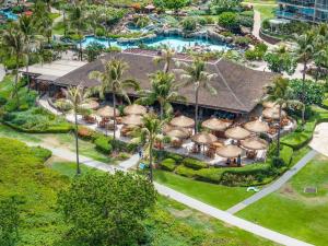 an aerial view of a resort with a swimming pool at Kaanapali Plantation 57 · KPL 57 Hillside Haven | AC + BeachView in Lahaina