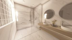 Et badeværelse på Apartment Vistamar II