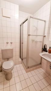 Koupelna v ubytování Schoenes 1 Zimmer, Sauna, Nationalpark, Free Parking