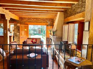 Posezení v ubytování Saltus Abus, espectacular conjunto rural en Sotosalbos, 10min de Segovia