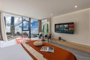 TV/trung tâm giải trí tại 尚品原宿海景 厦门大学双子塔店