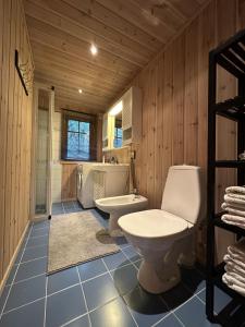 Koupelna v ubytování Mountain cabin in Hafjell with sauna - ski in-ski out