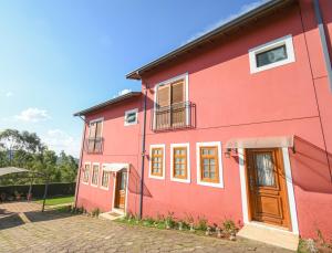 Bygningen som feriehuset ligger i