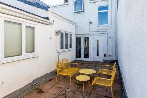 Bygningen som feriehuset ligger i