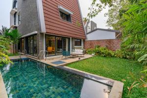 Πισίνα στο ή κοντά στο Cozy Nest 3BR Luxury Villa- 10 mins from Thalassa & Vagator Beach