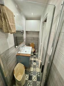 Ένα μπάνιο στο Studio cozy et fonctionnel au cœur de Mansle