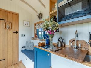 Η κουζίνα ή μικρή κουζίνα στο Lillie's Shepherd Hut - Uk50230