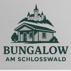 a logo of a building with a castle on top at Komfortabler Bungalow Am Schlosswald mit privater Sauna&Terrasse - Wernigerode Harz in Wernigerode