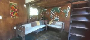 a room with two bunk beds in a room at Casa Iris del monte in La Pedrera +3 photos