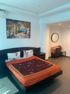 En eller flere senge i et værelse på Loft Duplex les berges du lac