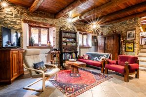 Χώρος καθιστικού στο Agriturismo Ciambun