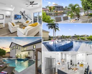 Бассейн в 2 Million Villa Heated Pool w Luxury Spa 6BR & 6BR Waterfront by Canal или поблизости