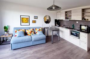 Køkken eller tekøkken på Le Belvédère de Port-Lin - Les Gîtes de la Côte d'Amour