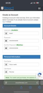 uno screenshot di una schermata di conferma dell'account su un sito web di Villa hemciu a Cluj-Napoca