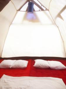 En eller flere senge i et værelse på youlien campsite