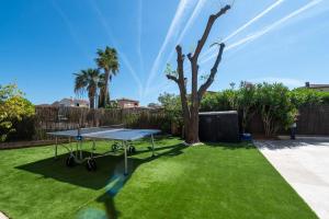 ラ・ロンド・レ・モールにあるVilla 8pers Air Conditioning Heated Poolの庭卓球台