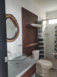 Koupelna v ubytování Mirador del alma