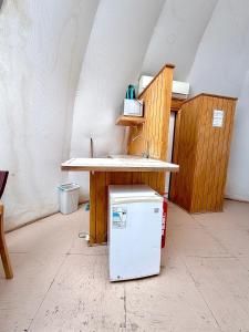 Una cocina o cocineta en Camping Corfo