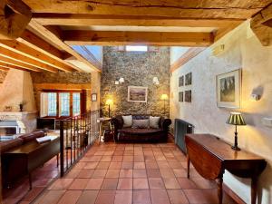 Гостиная зона в Saltus Abus, espectacular conjunto rural en Sotosalbos, 10min de Segovia