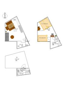 Půdorys ubytování 碧の宿べっぷ駅前町