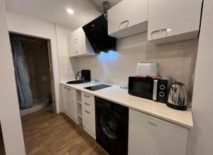 Kuchyň nebo kuchyňský kout v ubytování ApartmentsByMatyrafa-XIV