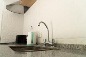 Kuchyň nebo kuchyňský kout v ubytování Grin Apartments + 48 fotografií