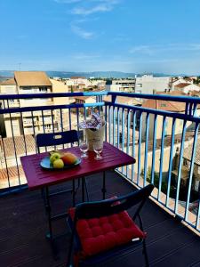 Μπαλκόνι ή βεράντα στο Hyper Centre de Valence - Grand Studio N54