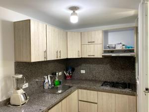 Nhà bếp/bếp nhỏ tại Casa de Paz