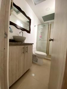 Phòng tắm tại Casa de Paz