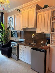 Nhà bếp/bếp nhỏ tại Caye Caulker Boutique Guesthouse 3