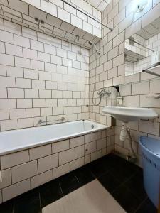 Koupelna v ubytování Apartmány Cestovatele