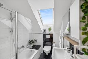 Koupelna v ubytování Quiet home centrally located + 12 fotografií