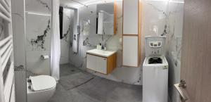 Koupelna v ubytování Family Home In Nea Kallikratia