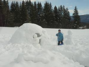 Gästehaus Jäger v zime