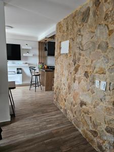 Una cocina o cocineta en Apartaestudio