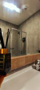 Koupelna v ubytování Light garden