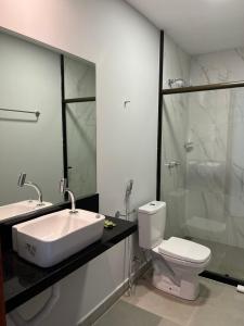 Koupelna v ubytování Piúma Palace Hotel + 15 fotografií