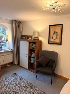 Knihovna v apartmánu