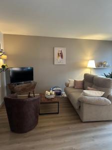 Et opholdsområde på Le Gîte au bord du Lac