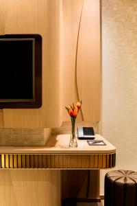 TV in/ali zabaviščno središče v nastanitvi Burlington Hotel