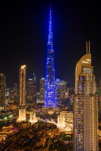 Udsigt til Dubai eller udsigt til byen taget fra hotellet