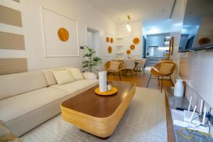 Χώρος καθιστικού στο Résidence LOBOS