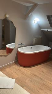 Koupelna v ubytování Hôtel Kempf