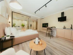 Et tv og/eller underholdning på Luxury Apartment with Hot Tub - THE NEST