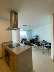 Køkken eller tekøkken på Blue Gardens