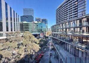 Udsigt til Melbourne eller udsigt til byen taget fra lejligheden