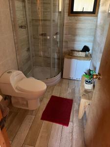 Koupelna v ubytování Cabaña Ilhabela