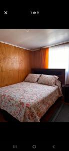 Кровать или кровати в номере Hospedaje Mary