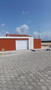 Bygningen som feriehuset ligger i